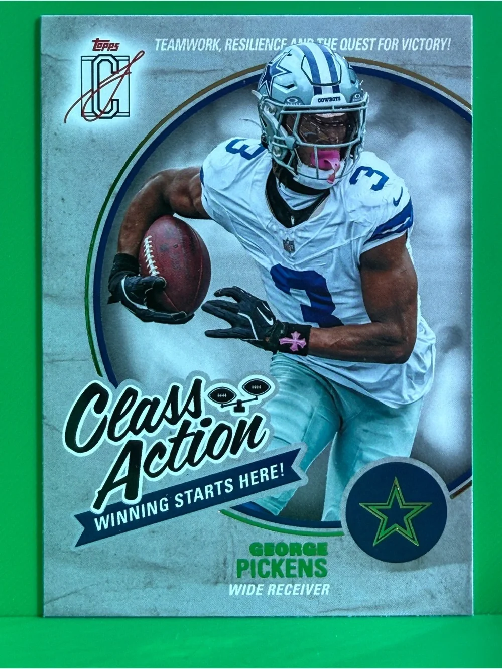 Topps Class Action Card - Blue & Green Accents